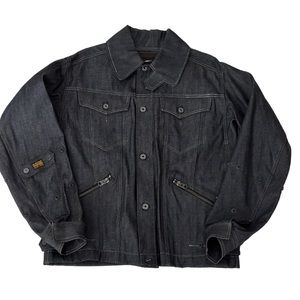 G Star Raw | Flight Combat Jacket | Med | Raw Denim I New